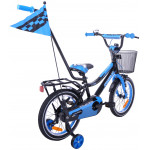 Detský bicykel 14" Fuzlu Thor čierno-modrý